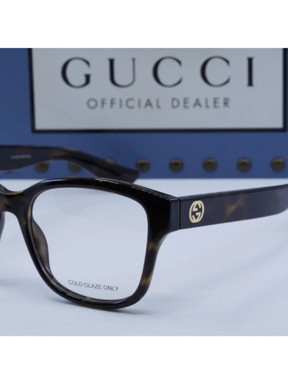 Gucci GG1340O 002 Square Eyeglasses 54mm - Dark Havana